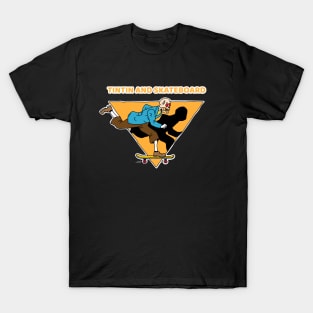 Tintin and Skateboard T-Shirt